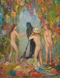 The Witch and the Young Girls