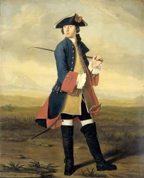 Portrait of Ludolf Backhuysen II, Painter, in the Uniform of the Dragoons