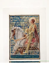 Cartoon for the Lords Prayer, sketch for mosaic panel, Ernest Whitehouse Memorial, c.1896