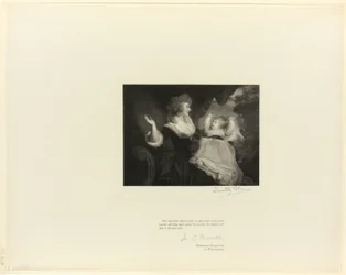 Duchess of Devonshire and child, from Old English Masters