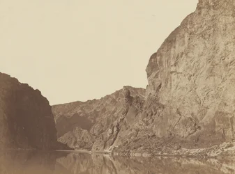 Black Canyon, Colorado River, Looking Below from Big Horn Camp, #4, 1871