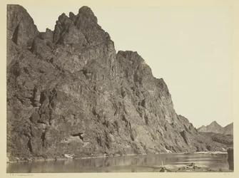 Bluff Opposite Big Horn Camp, Black Cañon, Colorado River