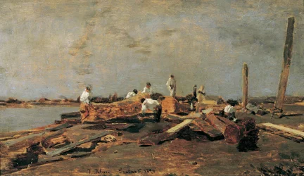 Raftsmen on the Tisza