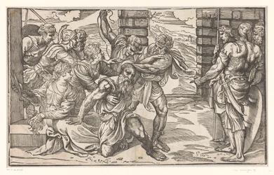 Samson Fighting Philistine Soldiers