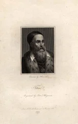 Portrait of Titian, engraved by John T. Wedgwood