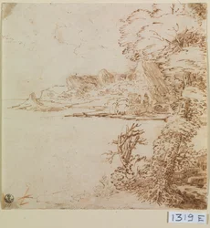 View of a Mountainous Coast