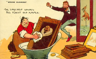 Spring Cleaning, The Ladyship Washes Pas Finest Old Master