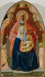 Saint Anne, Virgin Mary and Infant Jesus, Five Angels