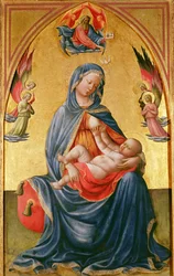 Virgin and Child with God the Father, Holy Spirit and angels