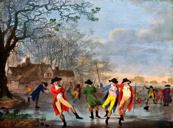 Winter Amusement: A View in Hyde Park from the Moated House, late 18th century, c1920