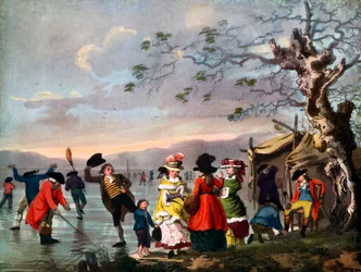 Winter Amusement: A View in Hyde Park from the Sluice at the East End, late 18th century