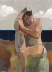 Contemplative Beach Figure