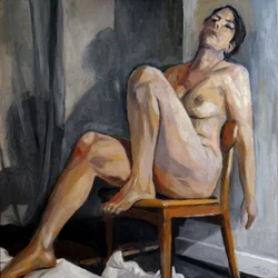 Contemplative Nude Figure