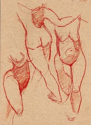 Gestural Nude Figure Studies