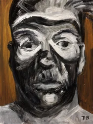 Intense Painted Face