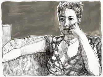 Pensive Woman Portrait