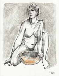 Quiet Nude Figure Drawing
