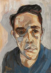 Shadowed Gaze Portrait