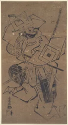 Ichikawa Danjuro II in an aragoto role (rough play)