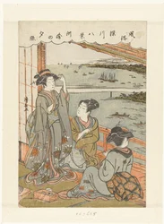 Evening Rain at Susaki (Eight Views of Customs and Manners in Fukagawa)