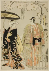 The Actors Sawamura Sojuro III as Kusunoki Masatsura and Arashi Murajiro as Ben no Naishi