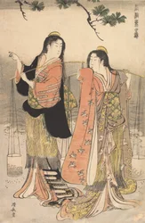 The Brine Maidens of Suma Shiokumi, Suma, 1783