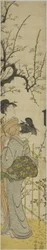 Two Women Viewing Plum Blossoms