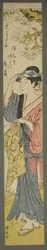 Woman Viewing Cherry Blossoms
