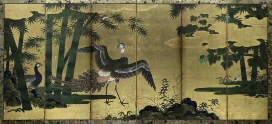 Peacocks and Bamboo, late 1500s