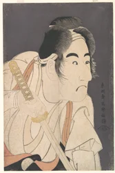 Bandō Mitsugorō II as Ishii Genzō in the Play "Hana-ayame Bunroku Soga", c.1794