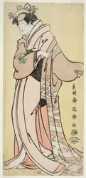 The Actor Nakayama Tomisaburo I as Lady Tsukuba, Wife of Yoshioki
