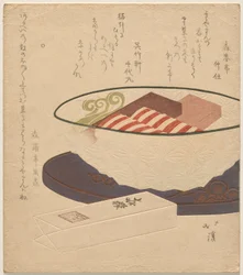 Cut Glass Bowl Containing Sugary Sweets for the New Year
