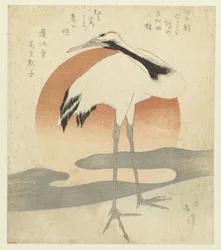 Crane Before the First Sunrise of the Year
