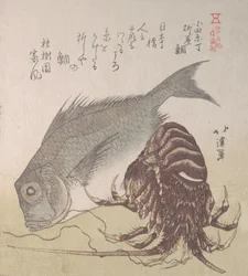 Tai Fish and Lobster, Specialities of Yanagiya in Odawara-cho