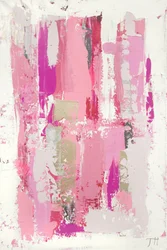 Pink Gold Abstract Strokes