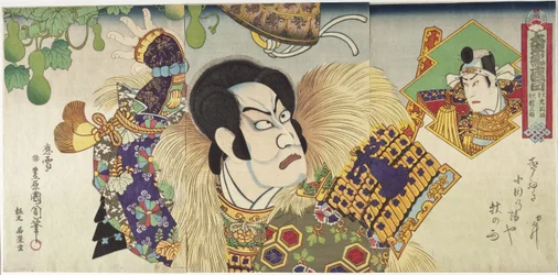 Kawarazaki Gonnosuke as Takechi Mitsuhide and Ichikawa Sadanji as Mashiba Hisayoshi
