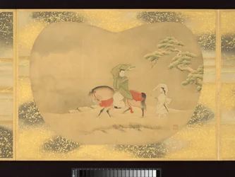 Album of Fan-Shaped Paintings of Figures, Birds and Flowers