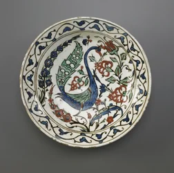 Plate, Iznik, Ottoman Dynasty, Late 16th-Early 17th Century