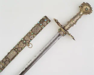 Sword hilt with scabbard
