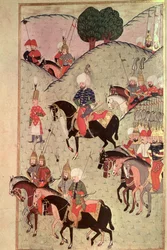 Sultan Selim II (1524-74) Riding Between Kotahia and Belgrade to Rejoin the Imperial Army