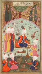 The Crown Prince Celebrating Victory with a Meal in the Garden