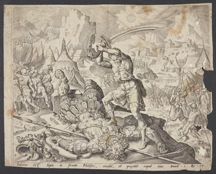 Abner Presenting David with Goliath