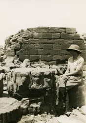 Column Base Decorated with Divine Figures, Great Enclosure, Musawwarat es Sufra, Sudan