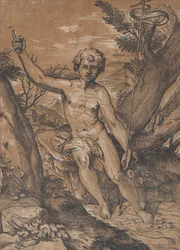 The young Saint John the Baptist in the wilderness, ca. 1520-27