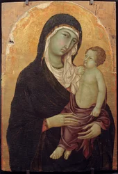 Virgin and Child, Painting on wood by Ugolino di Nerio