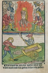 Jan Hus Burnt at the Stake at the Council of Constance, from 