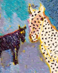 Spotted Mare and Foal