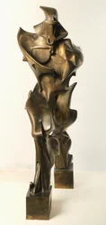 Unique Forms of Continuity in Space, by Umberto Boccioni (1882-1916), bronze sculpture