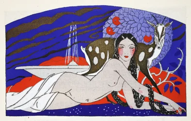 The girl with long braids