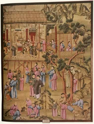 18th-Century Chinese Wallpaper in the Style of the Qing Dynasty
